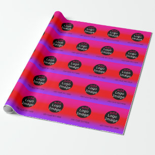 Modernes, Beruflich anpassbares Business Magenta Geschenkpapier