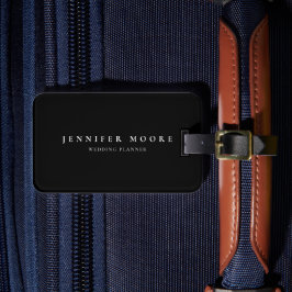 Modernes Beruflich Schwarz/Weiß Gepäckanhänger