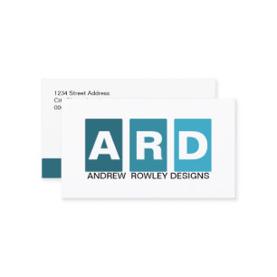 Modernes berufliches Blau Visitenkarte