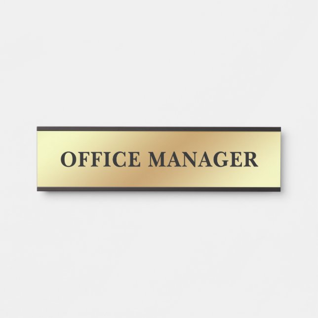 Modernes, Berufliches Bürozeichen Türschild (Vorderseite )
