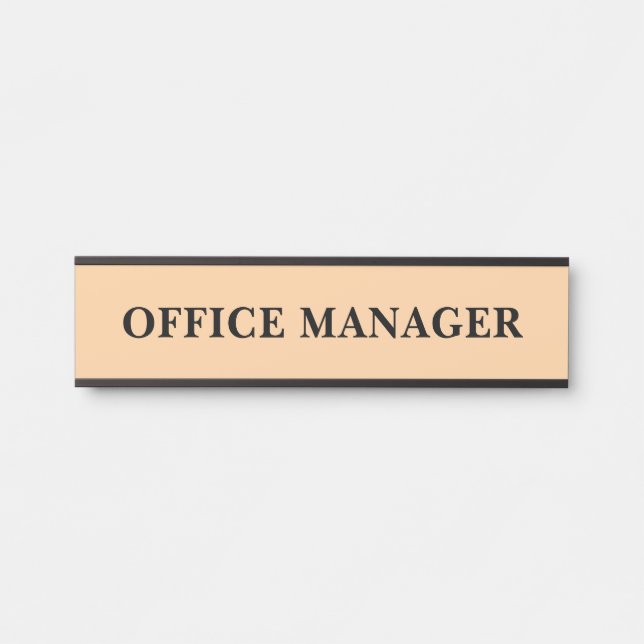 Modernes, Berufliches Bürozeichen Türschild (Vorderseite )