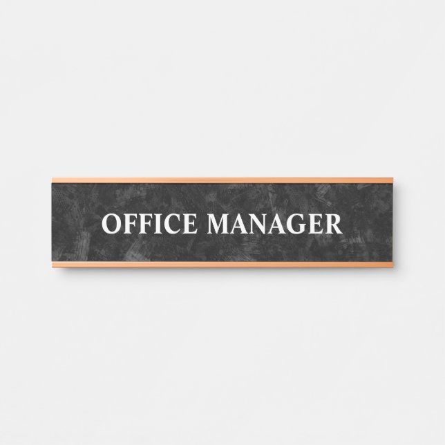 Modernes, Berufliches Bürozeichen Türschild (Vorderseite )