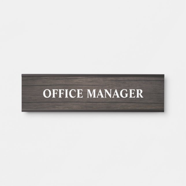 Modernes, Berufliches Bürozeichen Türschild (Vorderseite )