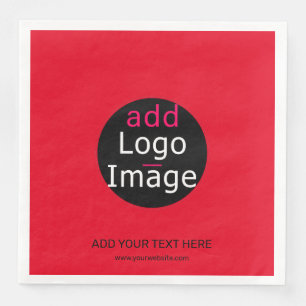 Modernes Berufliches Business Chic Red Serviette