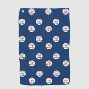 Modernes Berufliches Business Navy Blue Golfhandtuch