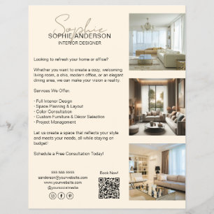 Modernes Berufliches Cremes-Geschäft Flyer