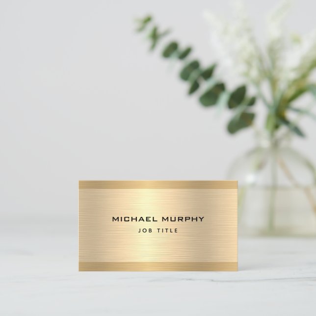 Modernes Berufliches Einfaches Skript Minimalistis Visitenkarte (Stehend Vorderseite)