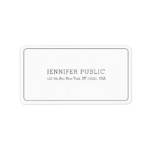Modernes Berufliches, elegantes Template Adressaufkleber