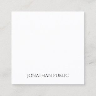 Modernes, Berufliches, elegantes Template Quadratische Visitenkarte