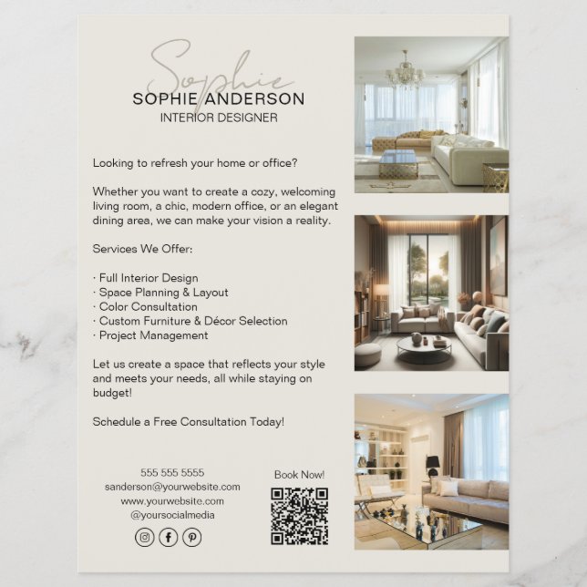 Modernes Berufliches Geschäft Flyer (Vorne)