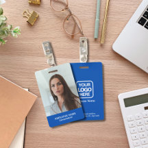 Modernes Berufliches Logo Blue Employee Foto