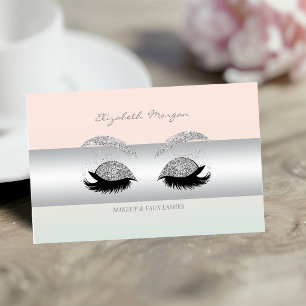 Modernes Berufliches Makeup, Glitzer-Imitate Lashe Visitenkarte