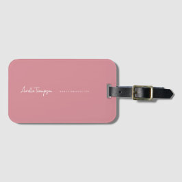 Modernes Berufliches Marketing Dusty Pink Gepäckanhänger