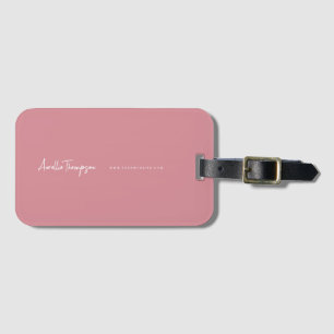 Modernes Berufliches Marketing Dusty Pink Gepäckanhänger