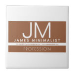 Modernes Berufliches Minimaldesign | Braun und Wei Fliese<br><div class="desc">Modernes,  vollständig anpassbares Design. Eine großartige Vorlage für eine Vielzahl von Berufen oder Organisationen,  bearbeiten,  wie Sie möchten!</div>