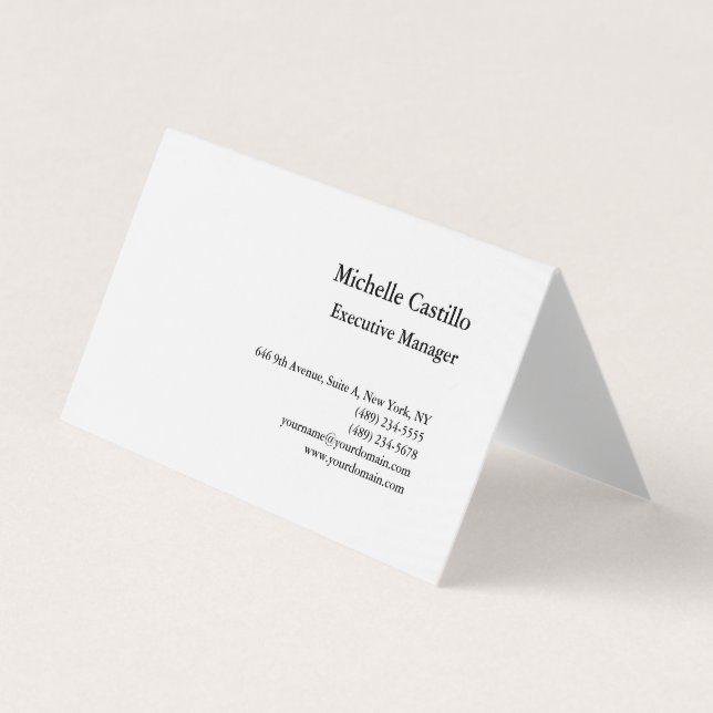 Modernes Berufliches Minimalistisch Visitenkarten (Vorderseite)
