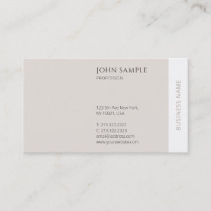 Modernes, Berufliches Minimalistisches Elegantes T Visitenkarte