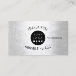 Modernes Berufliches Minimalistisches Leuchtlogo Visitenkarte