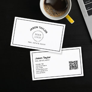 Modernes Berufliches Realtor-Broker-Logo Visitenkarte