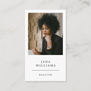 Modernes Berufliches Realtor-Foto Visitenkarte