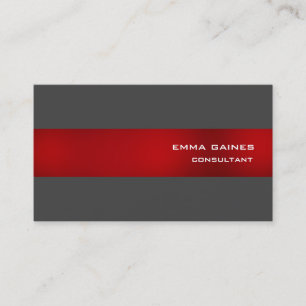Modernes Berufliches Rot Grau, beeindruckend trend Visitenkarte