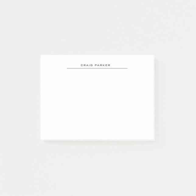 Modernes Berufliches Schlicht Einfaches Minimalist Post-it Klebezettel (Vorderseite)