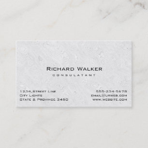 Modernes, Berufliches Schlichtes Weißholz Visitenkarte