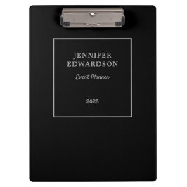 Modernes berufliches, schwarz-graues Business Klemmbrett