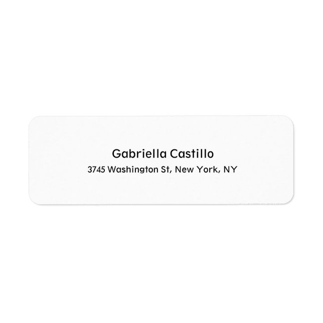 Modernes, Berufliches Trendy Simple White (Vorne)