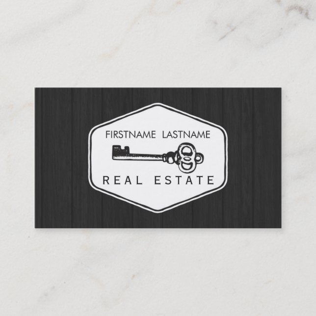 Modernes berufliches wirkliches Anwesen Visitenkarte (Vorderseite)