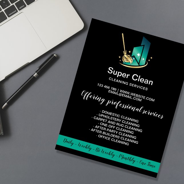 Modernes Berufliches Zimmerreinigungszentrum Komme Flyer (Von Creator hochgeladen)