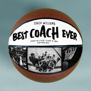 Modernes BEST COACH JE Cool Street Style Collage Basketball