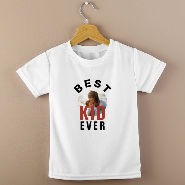 Modernes Best Kid Ever Mother Day Foto Baby T-shirt (Von Creator hochgeladen)