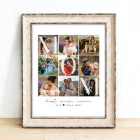 Modernes Best Mama-Script | 9 Foto Grid Collage
