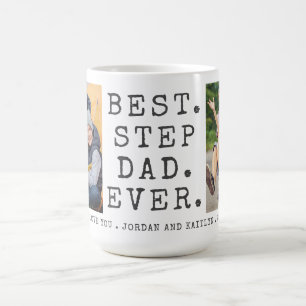 Modernes BEST STEPDAD ALLER 2 Fotos Personalisiert Kaffeetasse