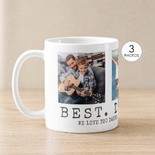 Modernes BEST VATER EVER Foto Personalisiert Kaffeetasse