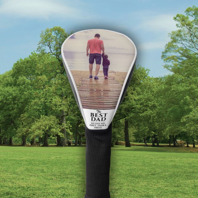 Modernes Best Vater Vatertag Foto Golf Headcover (Von Creator hochgeladen)