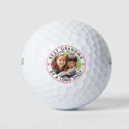 Modernes BESTES GRANDMA MIT LANGEM SHOT Foto Pink Golfball