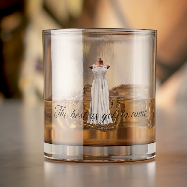 Modernes Bestes ist noch zu kommen Bridal Toasting Whiskyglas (Von Creator hochgeladen)