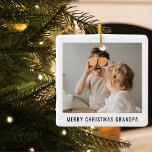 Modernes Bestes Opa je Schönheit Weihnachtsgeschen Keramikornament<br><div class="desc">Modernes Bestes Opa je Schönheit Weihnachtsgeschenk</div>