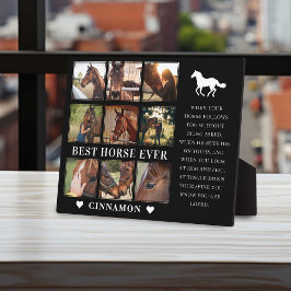 Modernes Bestes Pferd je FotoCollage & Quote Fotoplatte