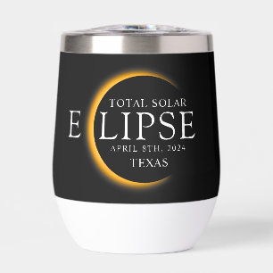 Modernes Black & Gold 2024 Texas Total Solar Eclip