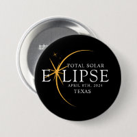 Modernes Black & Gold 2024 Texas Total Solar Eclip