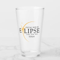 Modernes Black & Gold 2024 Texas Total Solar Eclip
