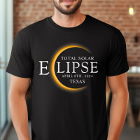 Modernes Black & Gold 2024 Texas Total Solar Eclip