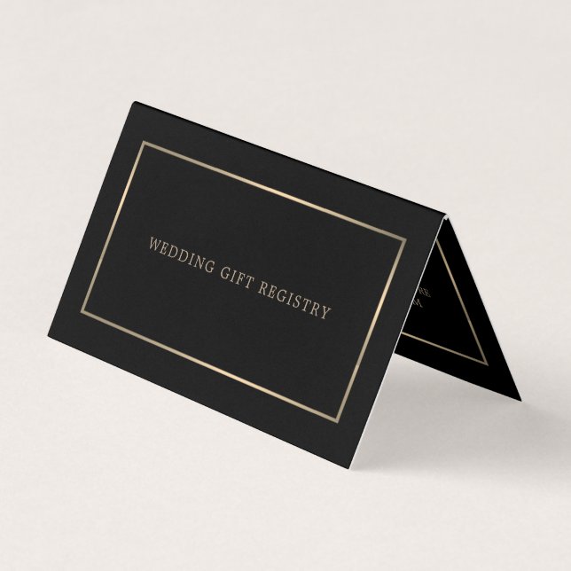 Modernes Black & Gold mit Foto-Geschenkgutschein Visitenkarten (Vorderseite)