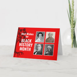 Modernes BLACK HISTORY MONTH Custom Foto BHM Feiertagskarte