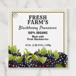 Modernes BlackBerry-Obstkonserven | Jar Label