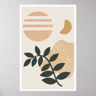 Modernes Blattdesign Poster