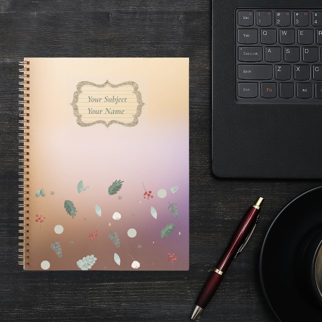 Modernes Blätter-Notebook Notizbuch (Von Creator hochgeladen)